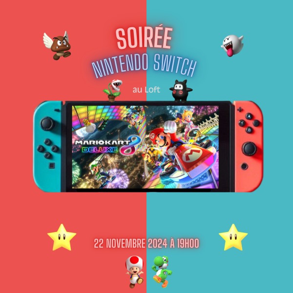 sortie Soirée Switch dans un Loft 🎮 à Paris