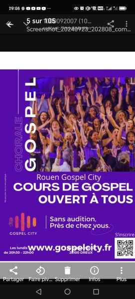 Géraldine, organisateur de la sortie Groupe Gospel débutant  à Rouen 