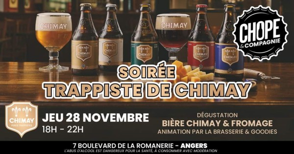 sortie Soirée Chimay au chope  à Angers 