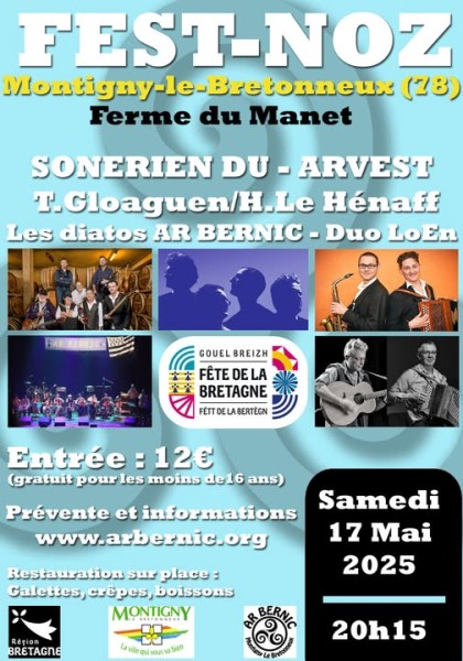 sortie Fest-noz avec Sonerien Du, Arvest et d'autres à Evreux