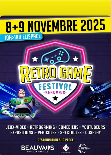 sortie Retro game festival à Beauvais 