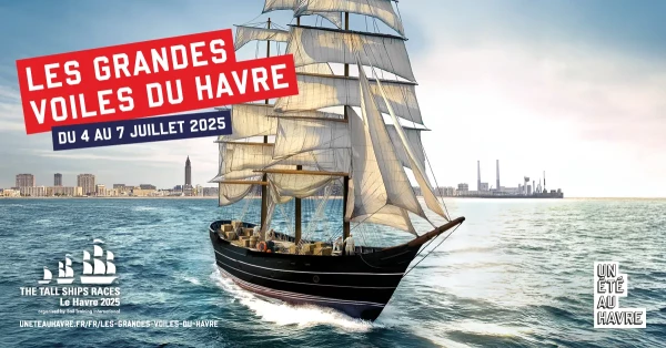 sortie Grandes voiles du Havre à Caen