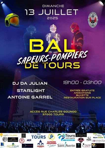 sortie Bal des pompiers 🚒  à Tours