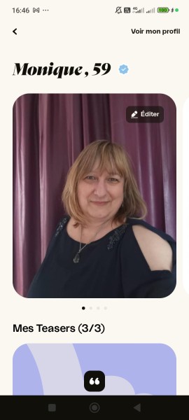photo de profil Monique à Tours