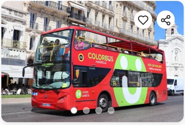 sortie Bus panoramique Marseille vue 360 ° à Marseille 