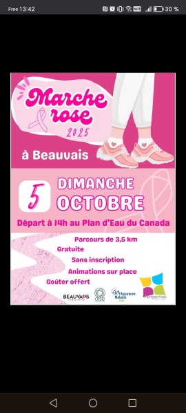 sortie Marche rose  à Beauvais